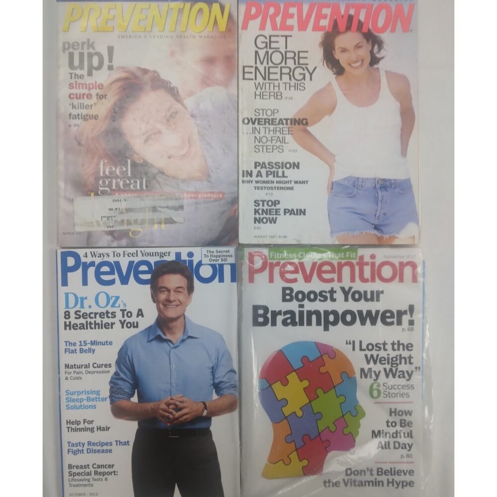 Lot 8 Prevention Magazines 1997-2010-2010 Factory-New Fitness Health Nutrition - Picture 2 of 4